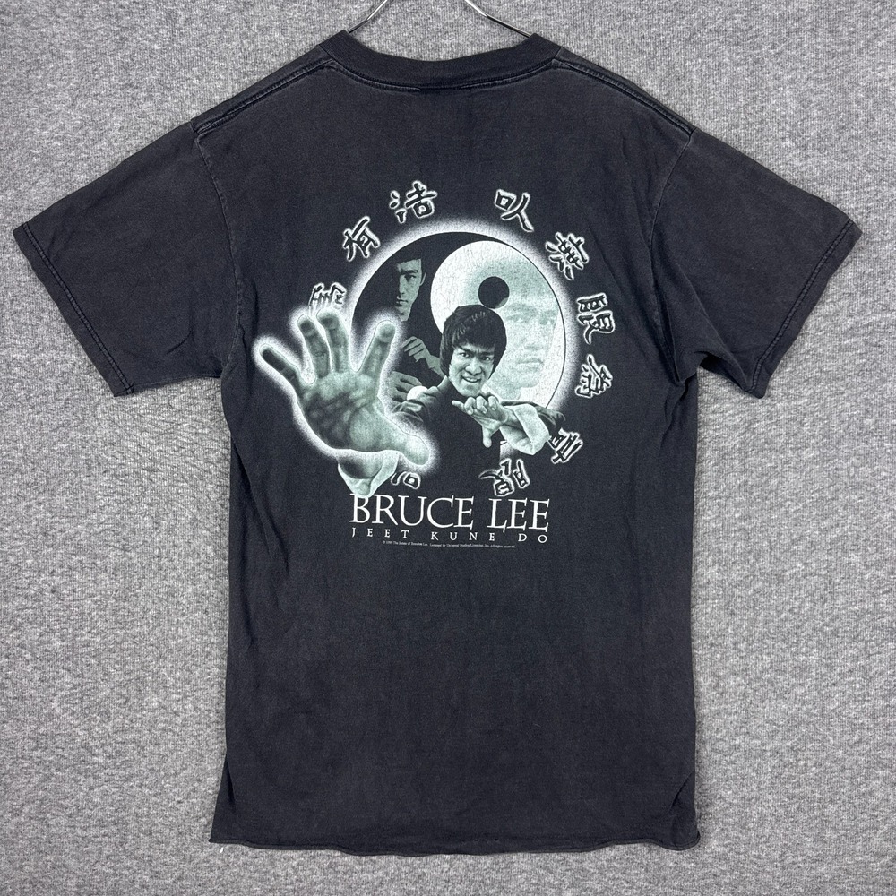 Vintage 1998 Bruce Lee Shirt Mens Large Black Jeet Kune Do 90s Movie‎ TULTEX
